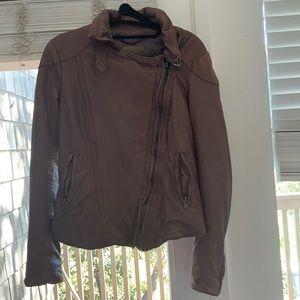 Muubaa Lamb Leather Motorcycle Jacket